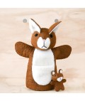 Hand Puppet | Brown Kangaroo with Joey